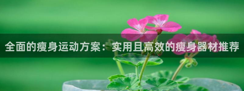 三亿体育官网下载平台：全面的瘦身运动方案：实用且高效的瘦身器